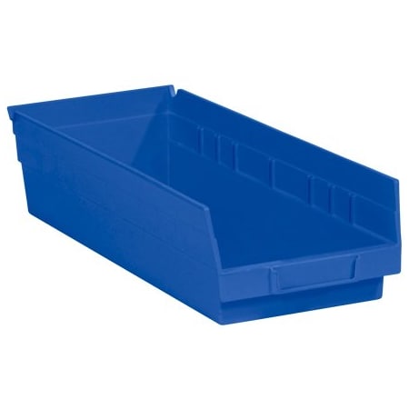Bsc Preferred 17-7/8 x 6 5/8 x 4'' Blue Plastic Shelf Bin Boxes, 20PK BUY00013204